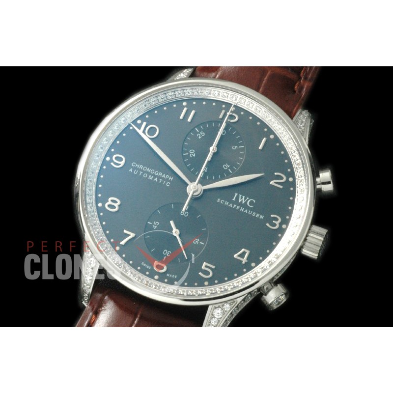 IWPG00056D ZF 3714 Portugese Chrono SS/LE Blue A-7750
