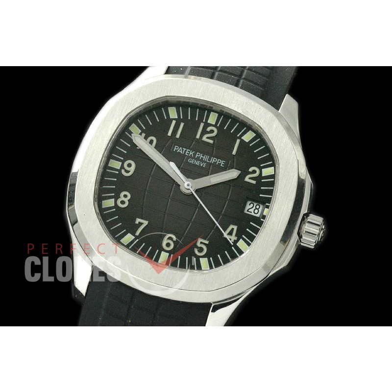 PPAQ01021R Aquanaut Men SS/RU Black Num/Sticks A-2824 - Special Offer