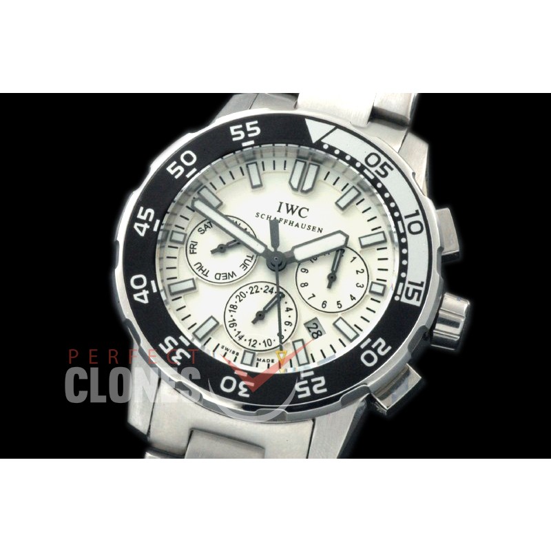 IWAQT20071 Aquatimer Calender SS/SS White Miyota 9120