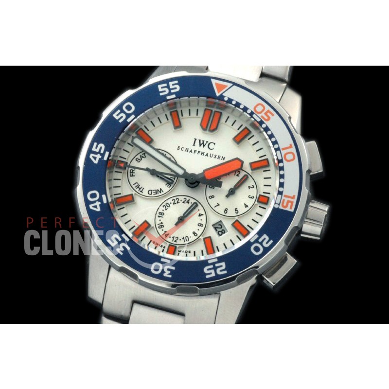 IWAQT20073 Aquatimer Calender SS/SS White Miyota 9120