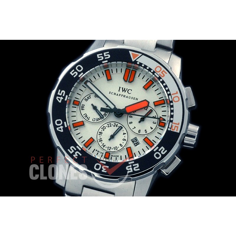 IWAQT20072 Aquatimer Calender SS/SS White Miyota 9120