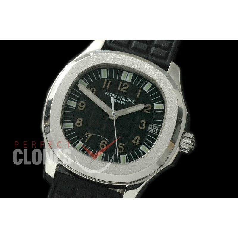 PPAQ01011R Aquanaut Mid SS/RU/Diam Black Num/Sticks A-2824 - Special Offer
