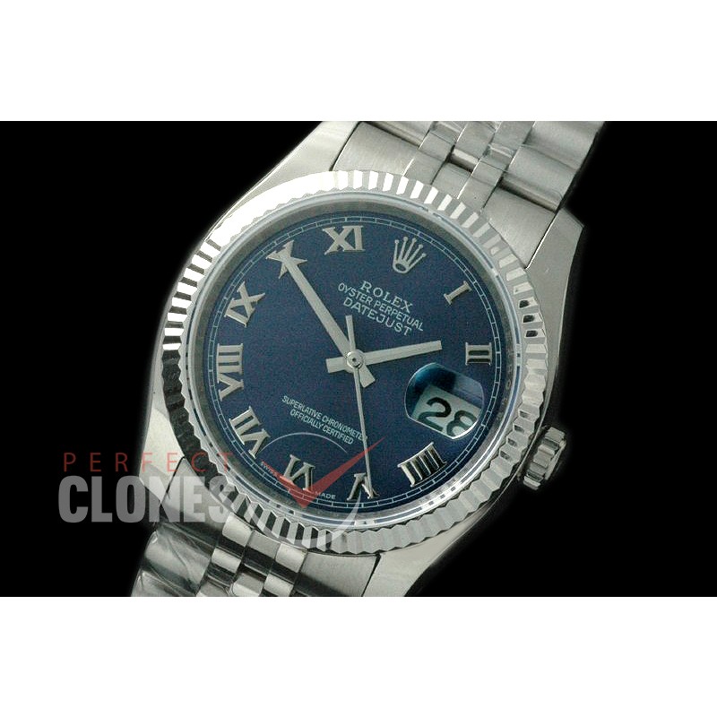 R36DJS-725 116234 SS/SS Fluted/Jubilee Blue Roman SA 3135