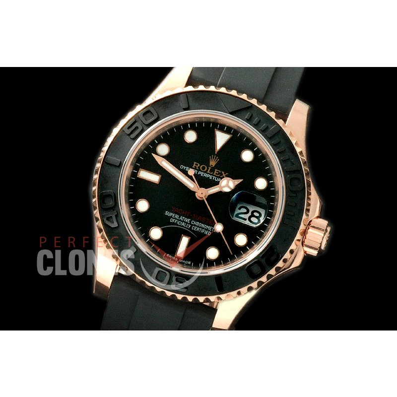 RLYM-18K-002 YM Men Everose RG/RU Black SA 3135