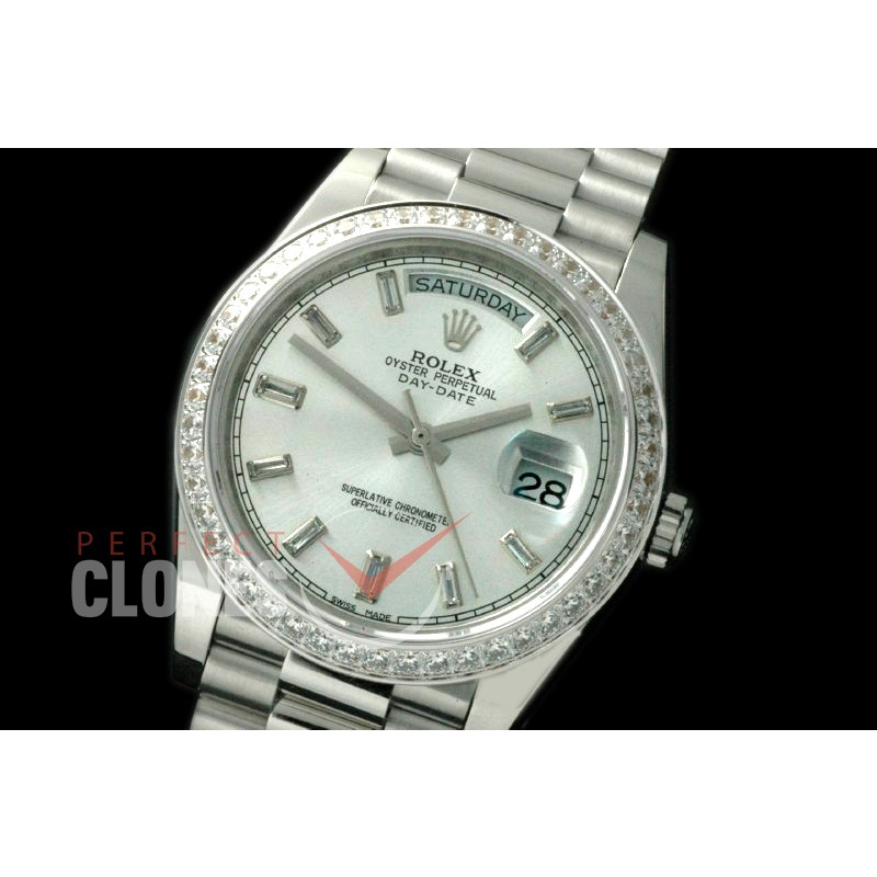 R40DDS00401D 228349RBR SS/SS Diam Bez Silver Glazier A-2836/3255
