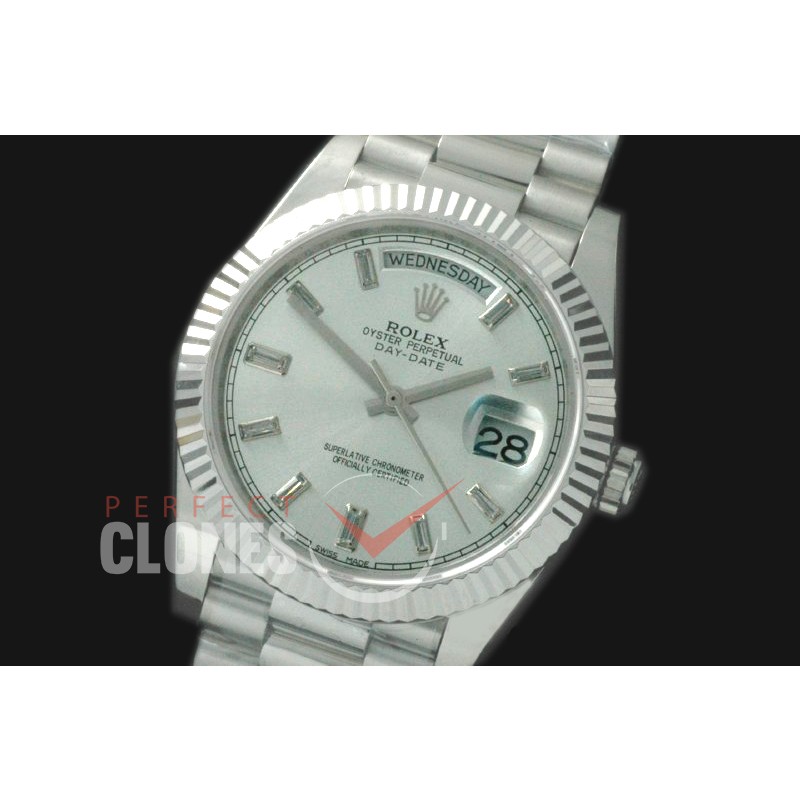R40DDS00401 228239 SS/SS Fluted Bez Silver Glazier A-2836/3255