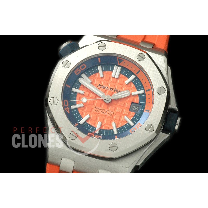 APD-L-085 Royal Oak Diver SS/RU Orange A-2813/3120