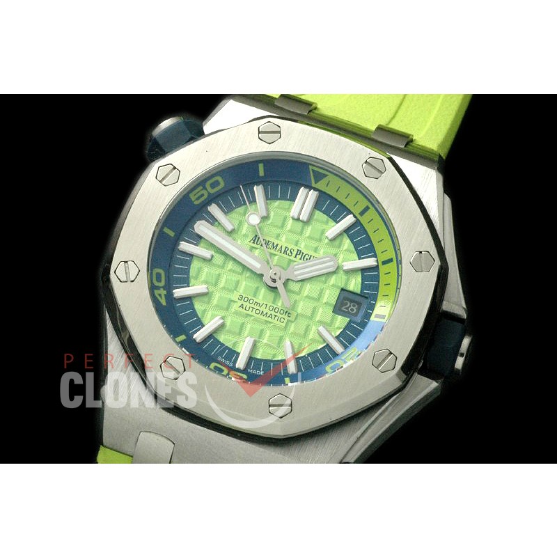 APD-L-083 Royal Oak Diver SS/RU Lime Green A-2813/3120