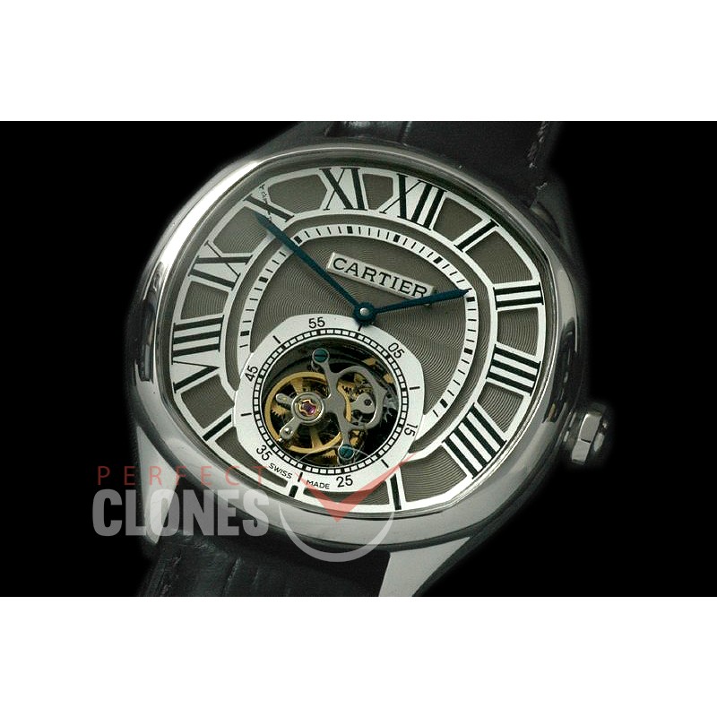 CARDR-1082 Drive de Cartier Tourbillon SS/LE White Flying Man Tourbillon
