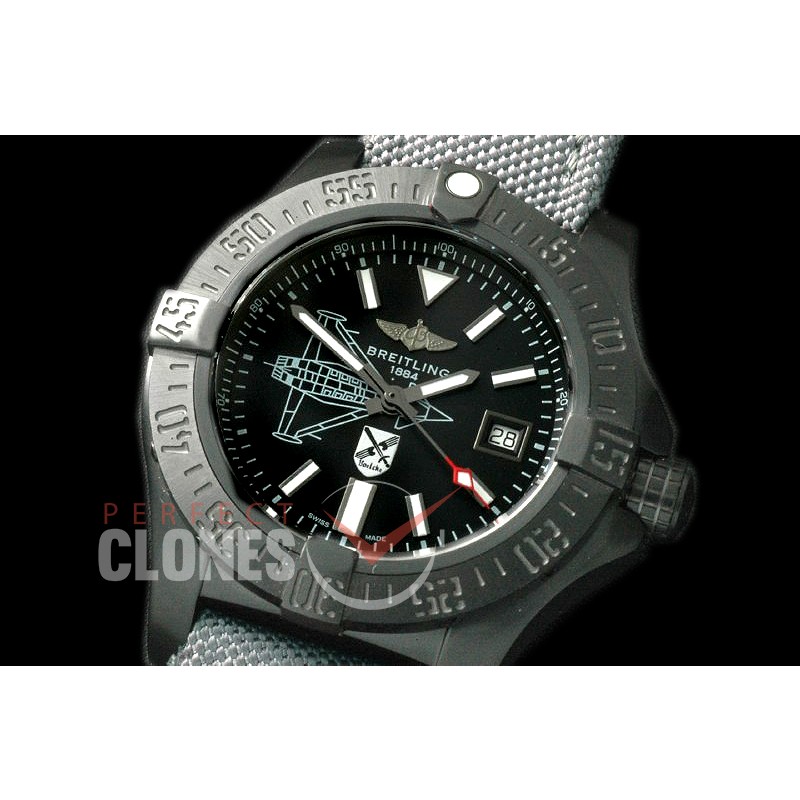 BLSW00007N Avenger Seawolf Blacksteel Limited Ed DLC/NY Black Asian Clone 2836