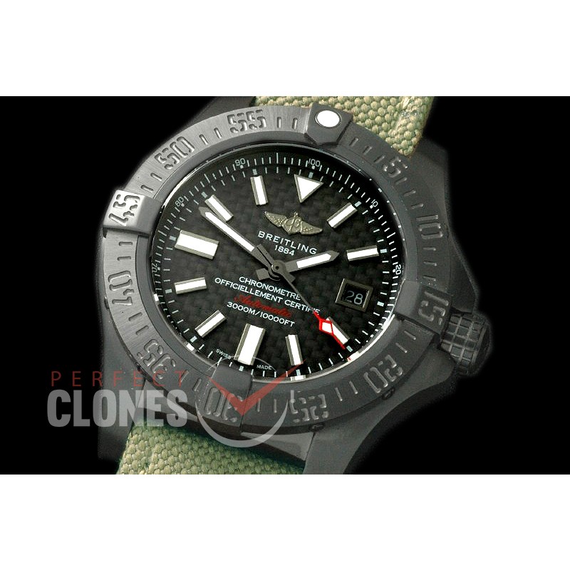 BLSW00005N Avenger Seawolf Blacksteel Limited Ed DLC/NY C/F Black Asian Clone 2836