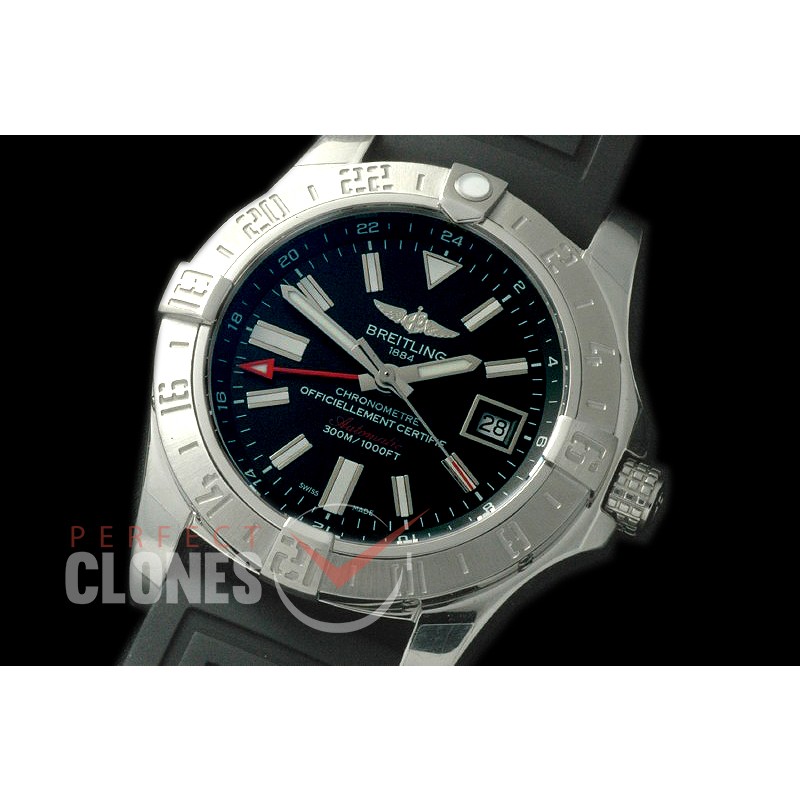 BLSW00052 Seawolf II GMT 2015 SS/RU Black Stick A-2836