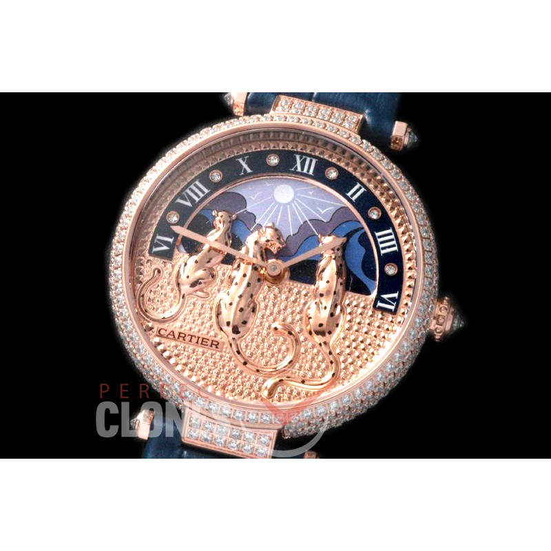 0 CARPT-113 Reve De Panthere Rose Gold Japanese Quartz