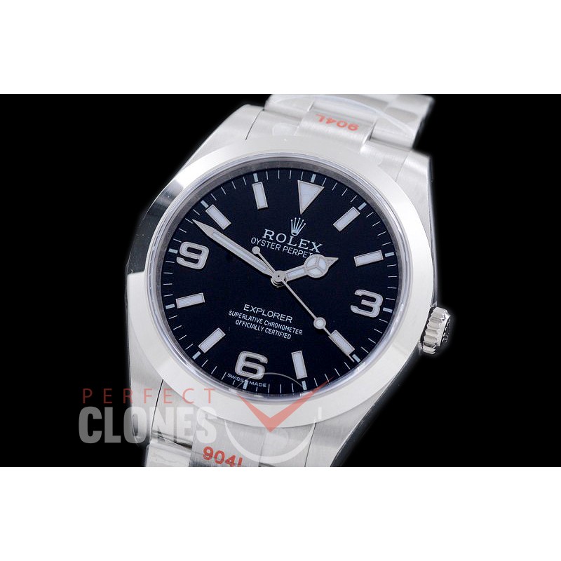 0 0 RLEX00976 Explorer 1 GMF 214270 SS Black Asian 2824 904 Steel
