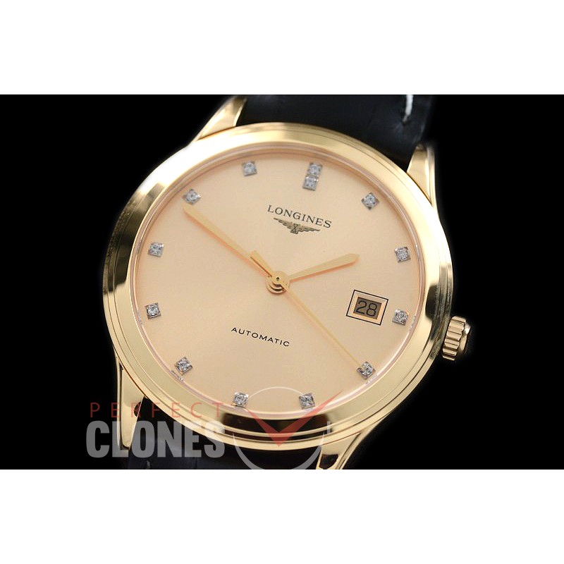 LG00155 Master Collection Automatic Date YG/LE Gold Diam M-9015