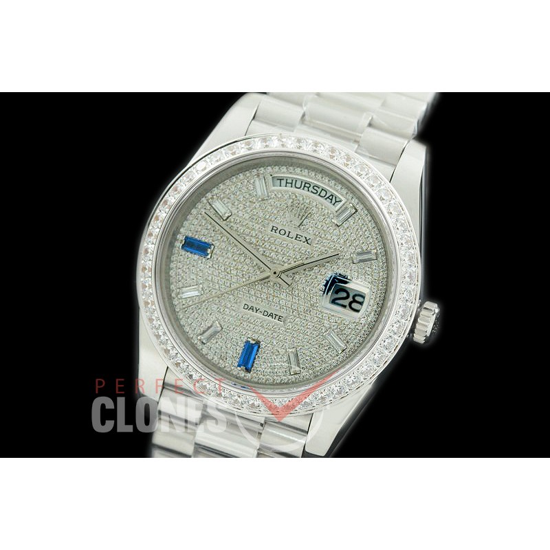 R40DDS00408D 228349RBR SS/SS Diam Bez Silver Glazier/Ruby Asian Clone 2836