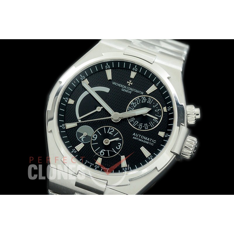 0 VCO-042S Overseas Calendar/Power Reserve/Duo Time Zone Complications SS/SS Black Asian Modified Movt 