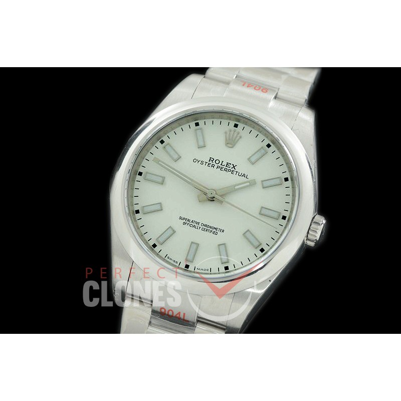 RLOY00136S GMF 904L Steel Osyter Perpetual 114300 SS/SS White SH 3132