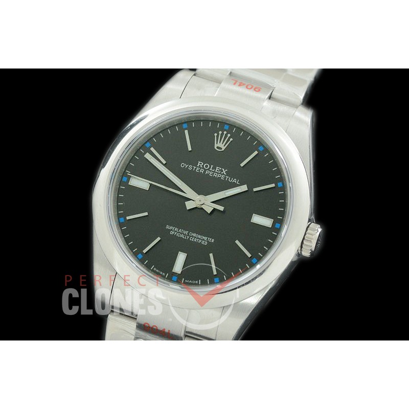 RLOY00131S GMF 904L Steel Osyter Perpetual 114300 SS/SS Dark Rhodium SH 3132