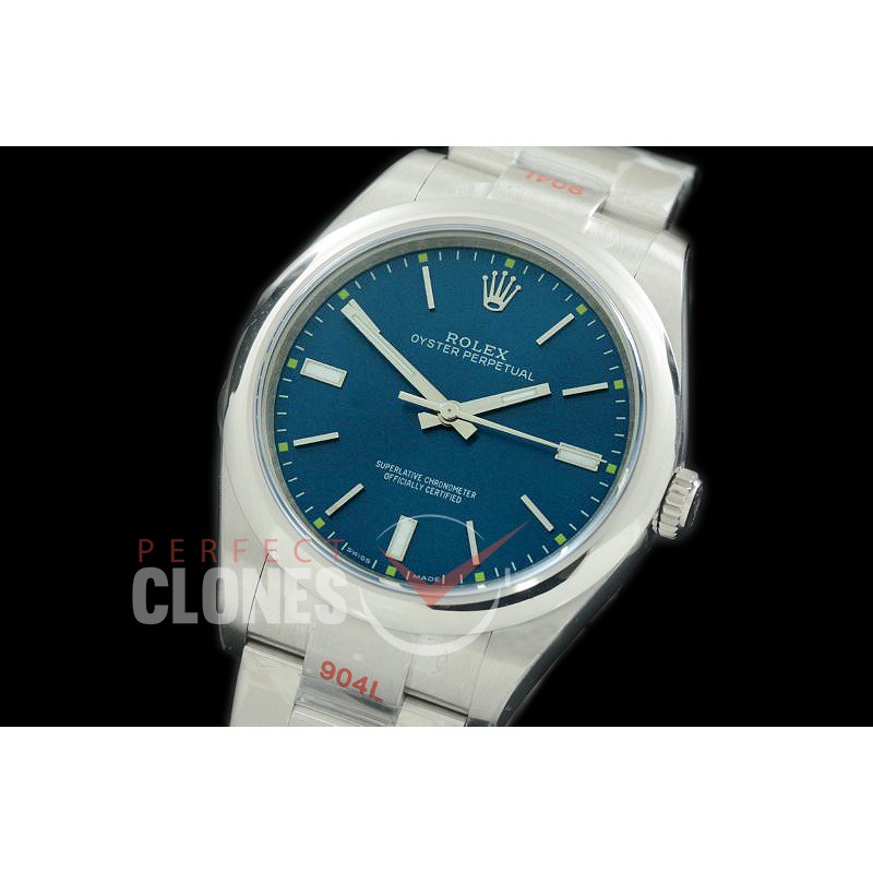 RLOY00132S GMF 904L Steel Osyter Perpetual 114300 SS/SS Blue SH 3132