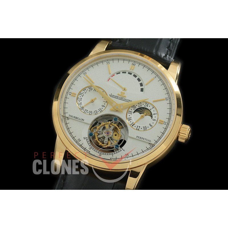 0 JL00904 Master Reserve/Calender/Day Phase Tourbillon YG/LE White Flying Tourbillon