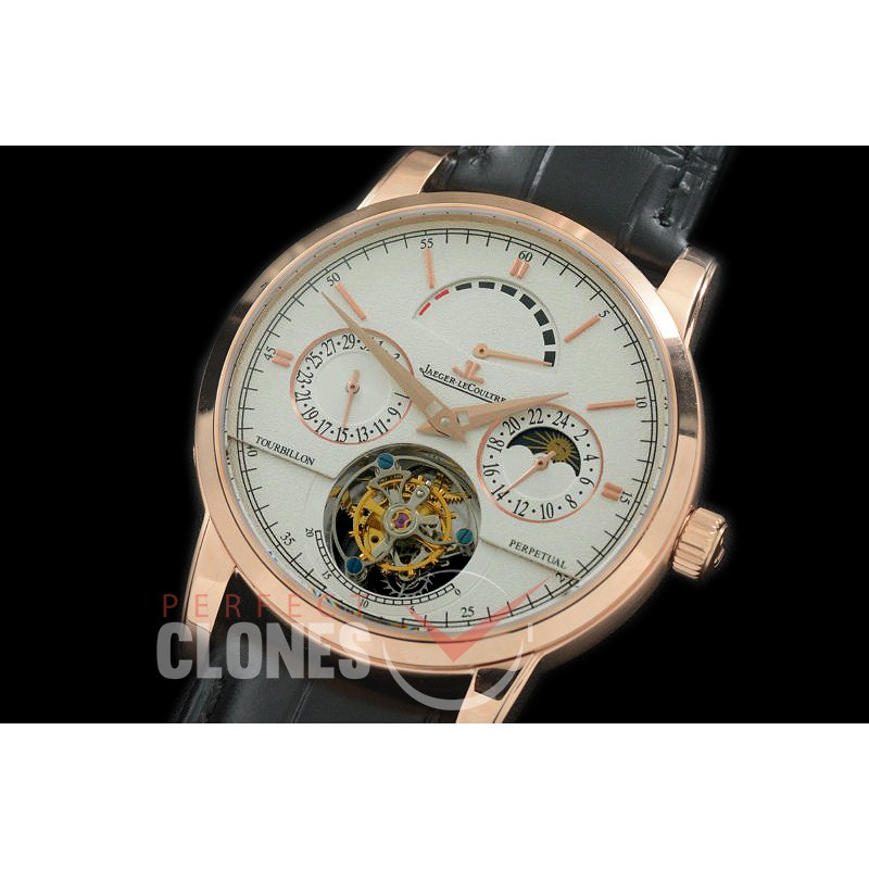 0 JL00907 Master Reserve/Calender/Day Phase Tourbillon RG/LE White Flying Tourbillon