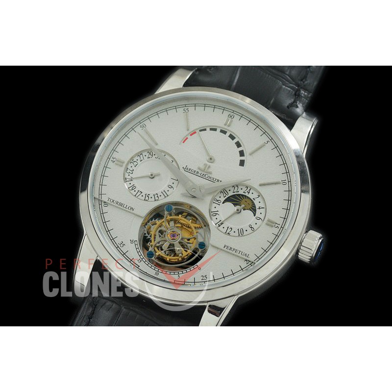 0 JL00901 Master Reserve/Calender/Day Phase Tourbillon SS/LE White Flying Tourbillon