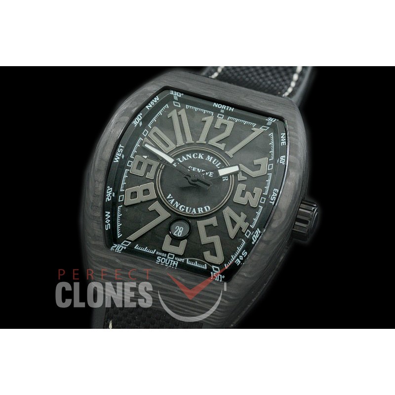 0 FMVG-034 Vanguard V45 SCDT Carbonnr Automatic FC/NY Black/Black Miyota 9015