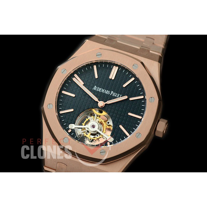 APROT00112 ARF/JF Royal Oak 26510 Tourbillon RG/RG Black Real Tourbillon