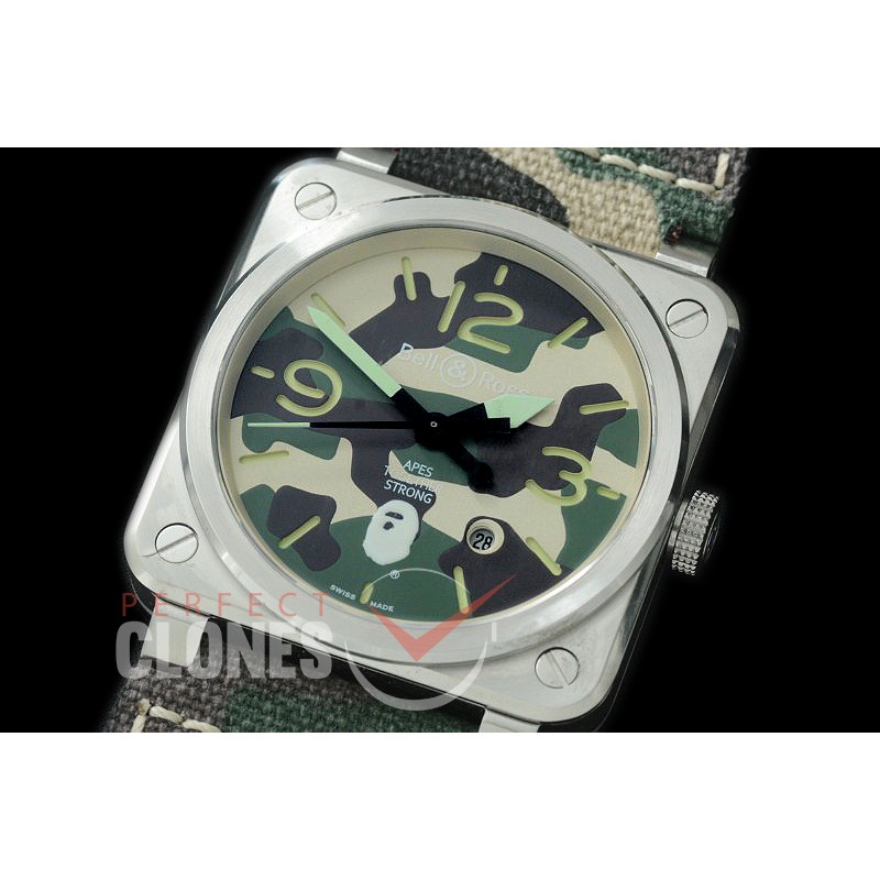 0 0 BR03-92-132 BR03-92 Apes Together Stronger Limited Ed SS/LE Camo Miyota 9015