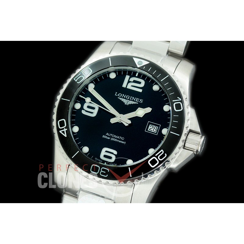 0 LG-HC-101S ZF HydroConquest Ceramic Automatic SS/SS Black Miyota 9015 