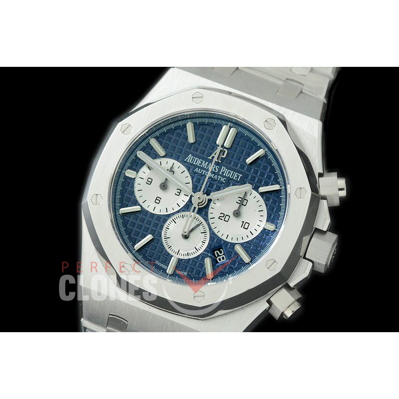 AP26331-103 OMF Royal Oak Chronograph SS/SS Blue A-7750 Mod 1-1 Thickness 