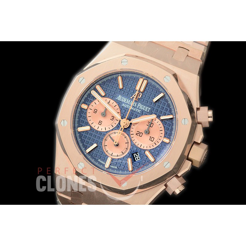AP26331-113 OMF Royal Oak Chronograph RG/RG Blue A-7750 Mod 1-1 Thickness 