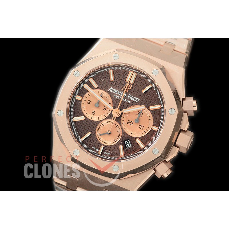 AP26331-114 OMF Royal Oak Chronograph RG/RG Brown A-7750 Mod 1-1 Thickness 
