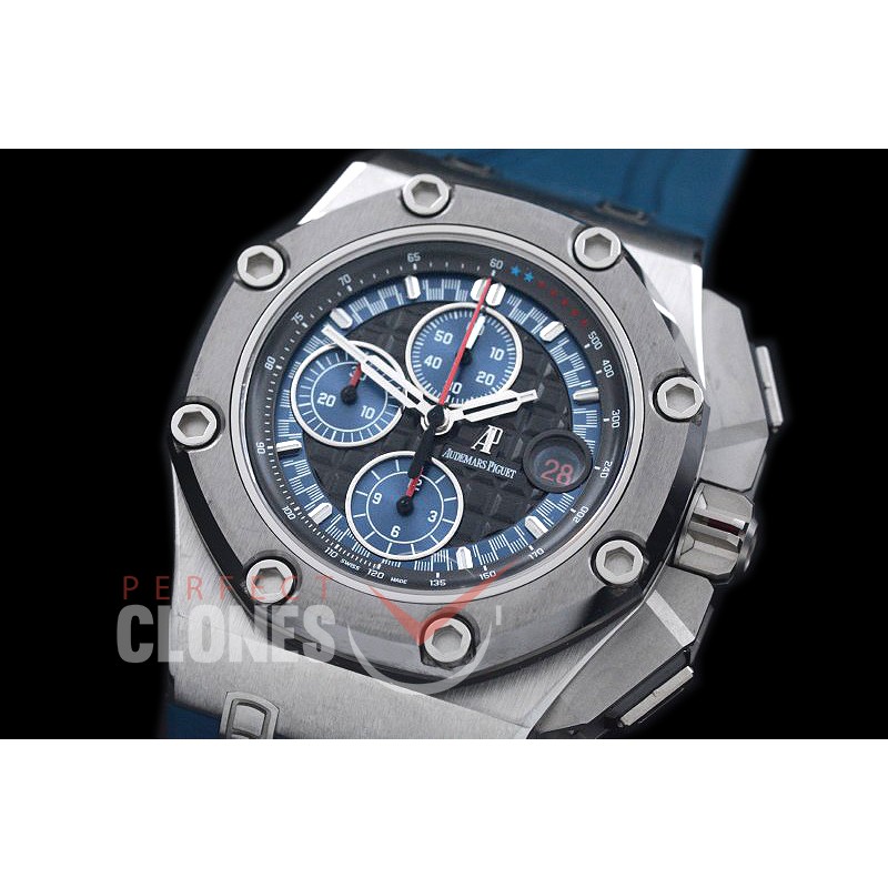 0 AP-26568-702 Royal Oak Chrono 26568 M-Schumacher TI/RU Blue 3126 - Special Offer