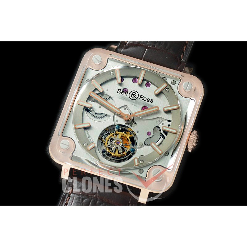 0 0 0 0 BRX2-106 X2 Tourbillon Micro Rotor RG/LE Silver Real Tourbillon 