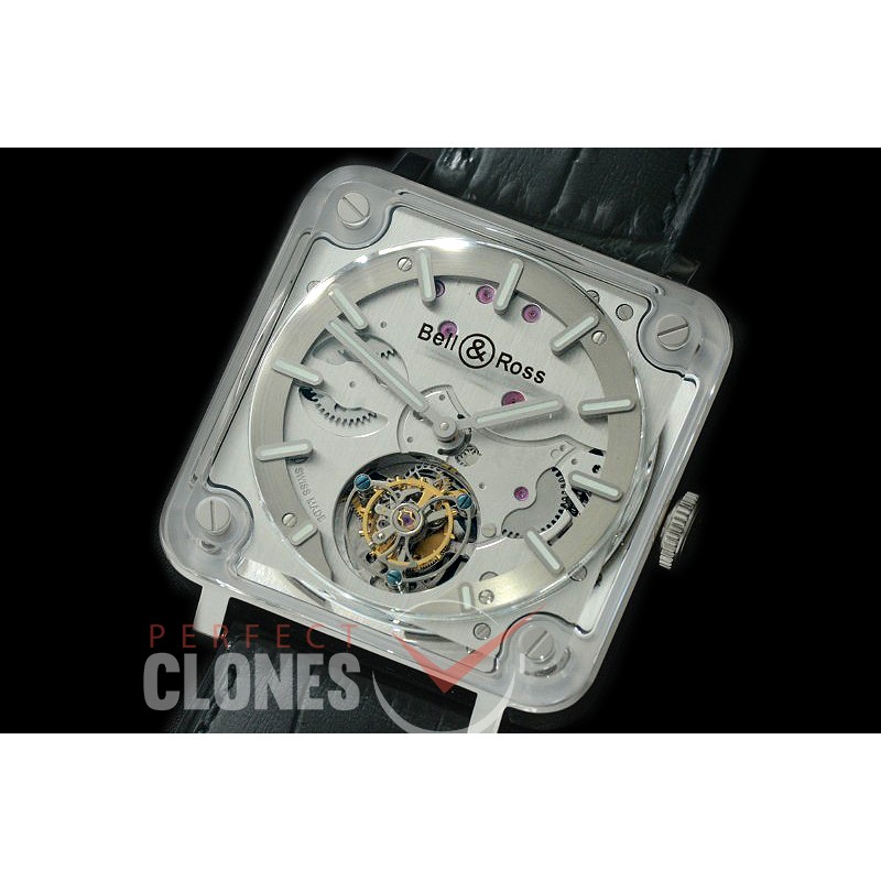 0 0 0 0 BRX2-101 X2 Tourbillon Micro Rotor SS/LE Silver Real Tourbillon 