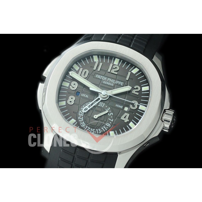PPAQT-5164-102 GRF Aquanaut Travel Time 5164A SS/RU Grey Asian Custom Calibre 324 S C FUS