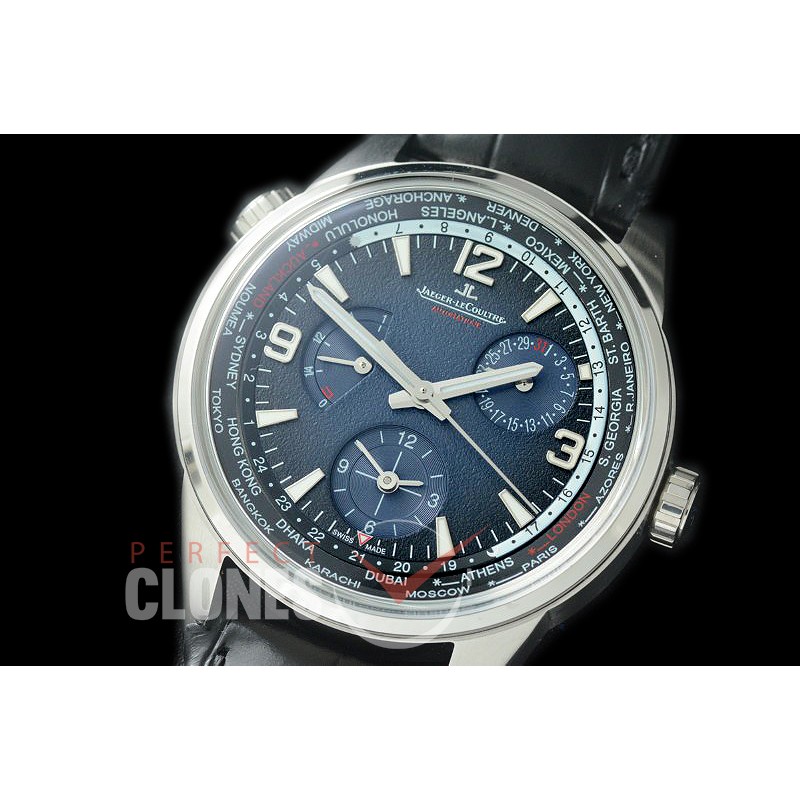 0 JLP-122 Polaris Geographic WT Reserve Duo Time SS/LE Blue Asian Modified Movt 