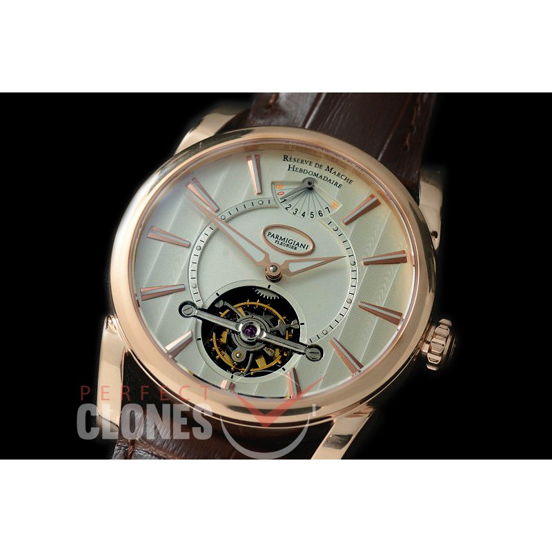0 0 0 PG-TD-111 Tonda Reserve de Marche Tourbillon RG/LE White Cross Bridge Tourbillon H/W