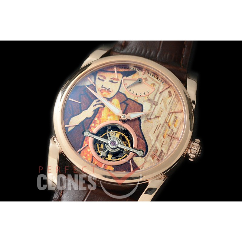 0 0 0 PG-TD-117 Tonda Reserve de Marche Tourbillon RG/LE Solo de Jazz Graphic Cross Bridge Tourbillon H/W