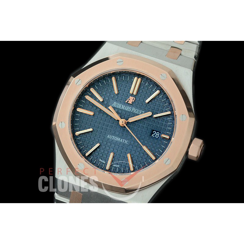 0 0 0 AP15400-613 OMF AP15400 Royal Oak Automatic SS/RG Blue Miyota 9015 / 3120