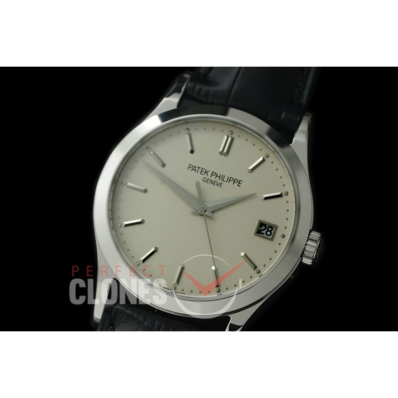 PP-5296-101 Calatrava 5296 SS/LE White Miyota 9015 Modified Calibre 324SC