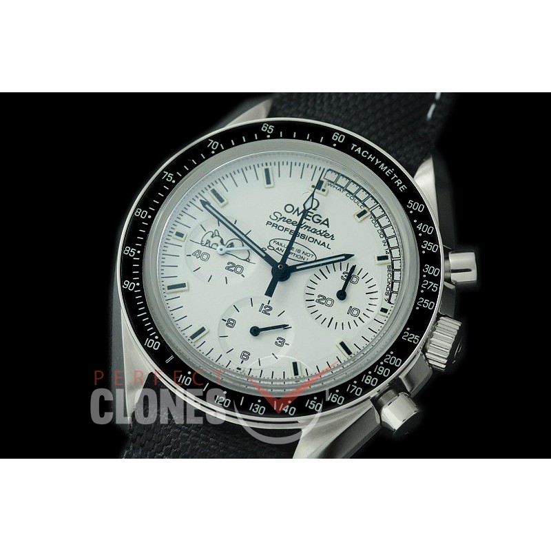 0 0 0 OMSP00316N OMF Speedmaster Snoopy Limited Ed SS/NY White Venus 75 H/W
