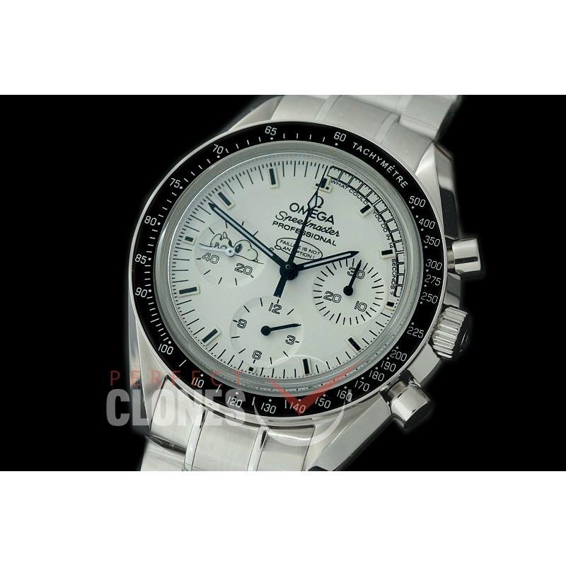 0 0 0 OMSP00316 OMF Speedmaster Snoopy Limited Ed SS/SS White Venus 75 H/W