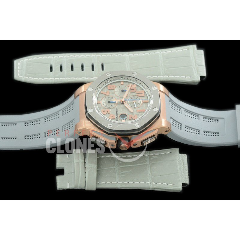 0 0 0 0 AAP00091 26210 Royal Oak Offshore Lebron James Limited Edition RG/RU Grey A-3126 Free XS Rubber Strap