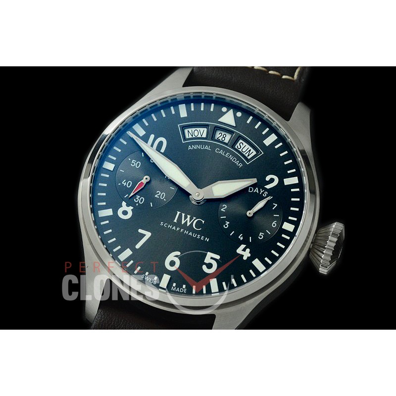 0 0 IWP7D00059 Big Pilot 150 Years Limited Ed 7 Days Annual Calender 5027-03 SS/LE Grey A-52850