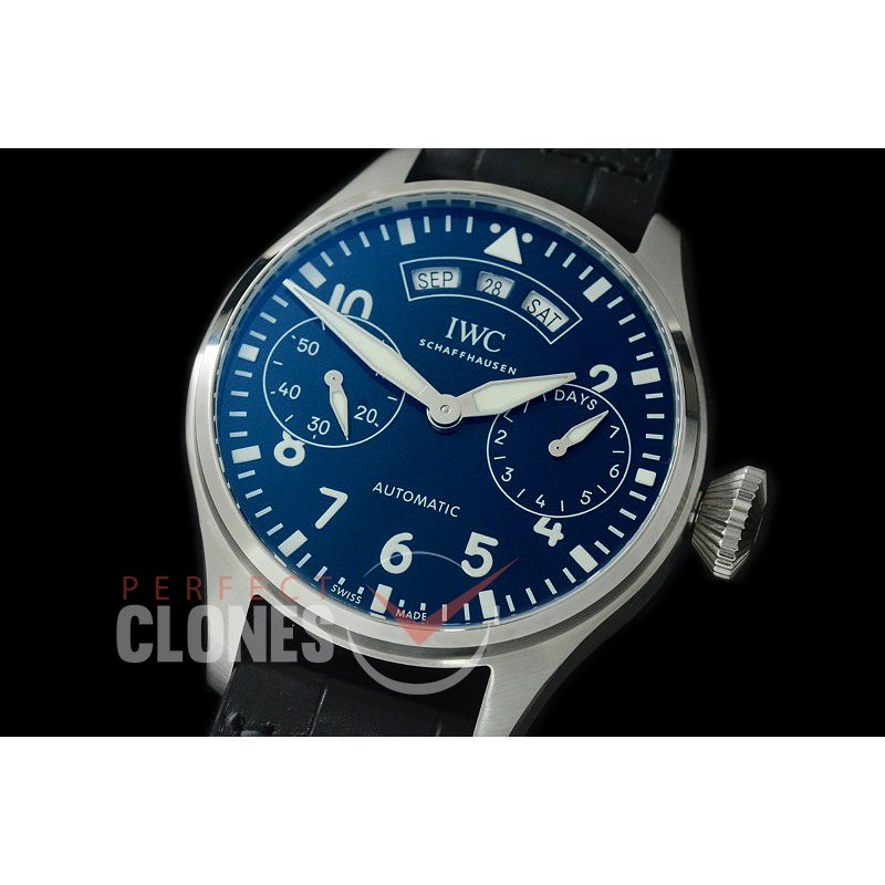 0 0 IWP7D00058 Big Pilot 150 Years Limited Ed 7 Days Annual Calender 5027-03 SS/LE Blue A-52850