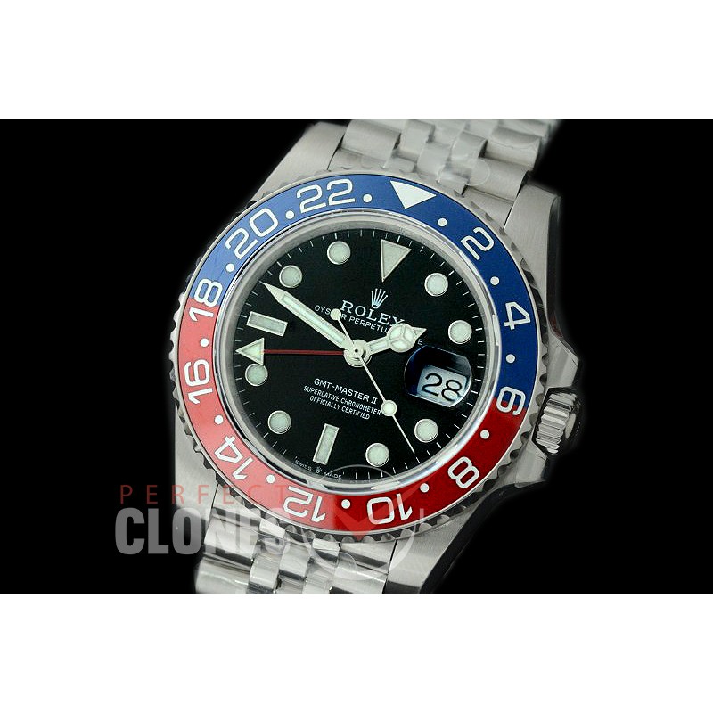 0 0 0 0 RLGS00903A GMF 904L Steel 2018 GMT 116710BLRO Pepsi SS/SS Black A-2836