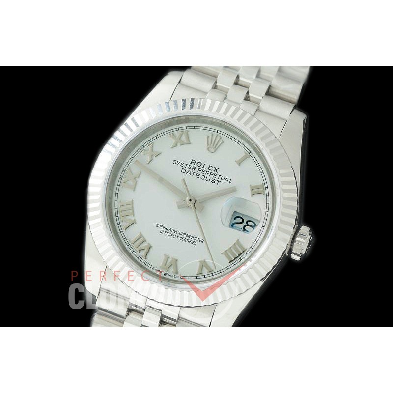 R36DJS-521 126234 SS/SS Fluted/Jubilee 2019 White Roman A-2824